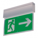 Rettungszeichenleuchten als Scheibenleuchten: Notleuchte L-LUX STANDARD - Moderne LED-Scheibenleuchte (Deckenaufbau)